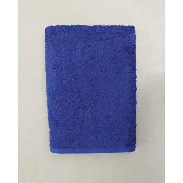 Βαμβακερή Πετσέτα Πισίνας Αντιχλωριακή Blur Μπάνιου | 70x140cm Μπλε