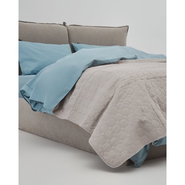 Microsilk Καπιτονέ Μονόχρωμο Κουβερλί Moral Υπέρδιπλη (220x240cm) Σοκολά