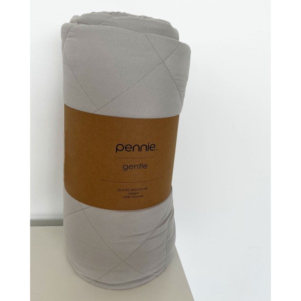 Microsilk Καπιτονέ Μονόχρωμο Κουβερλί Gentle Super Υπέρδιπλη (240x260cm) Σοκολά