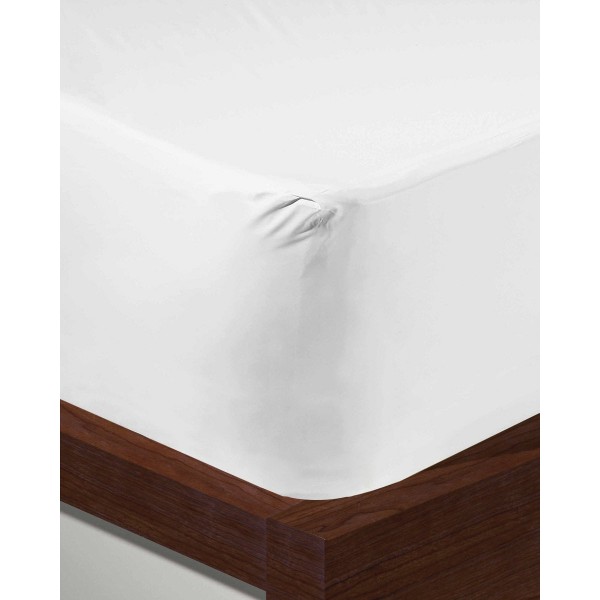 Σεντόνι με λάστιχο Peak Διπλή | 140x200 37cm Άσπρο