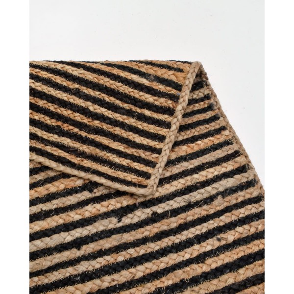 Boho Ψάθα πλεκτό Χαλί Γιούτας Canmore 65x135cm Μπεζ