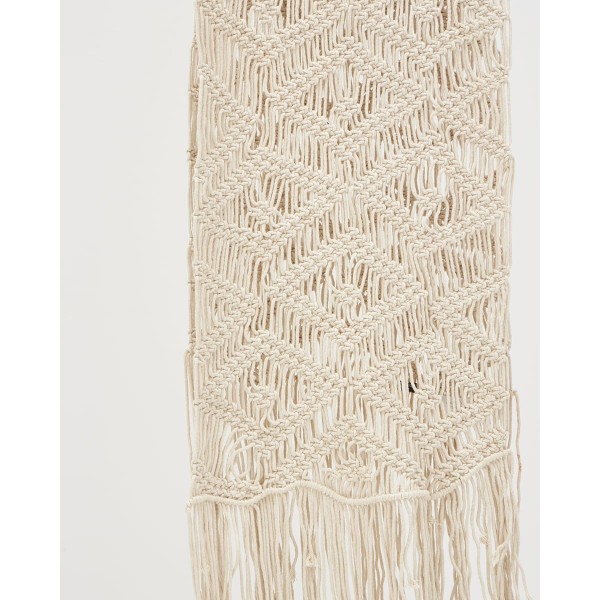 Boho Βαμβακερή Macrame Τραβέρσα Runner Teemant 50x240cm Τραβέρσα (50x240cm) Σοκολά