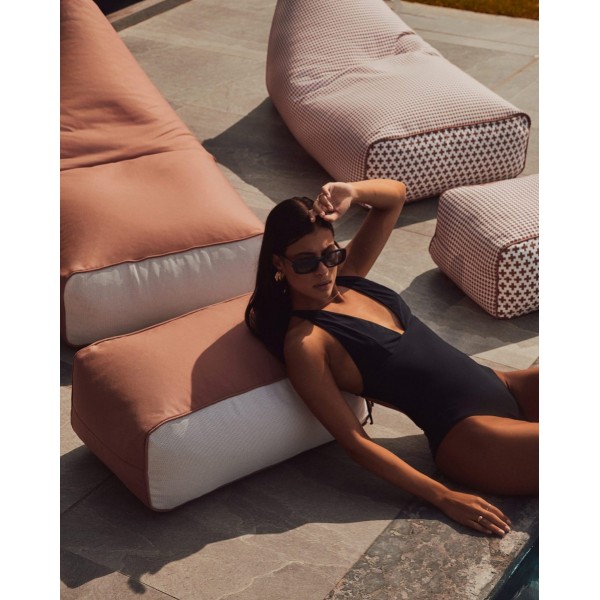 Σετ Πουφ & Σκαμπό Εξωτερικού Χώρου Water & Sun Resistant Des.C