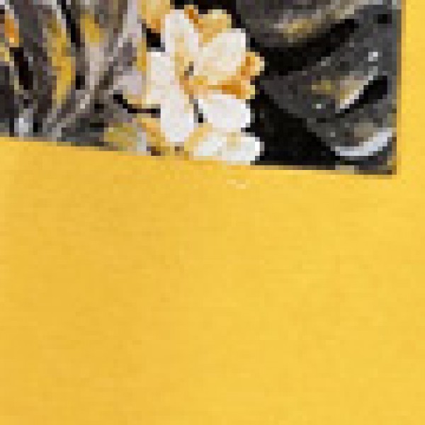 Κίτρινη Ποδιά Μπούστο με Εμπριμέ Τσέπη Panama Μπούστο (66x96cm)