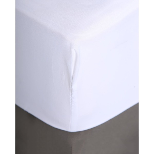 Microsilk Μονόχρωμο Σεντόνι με λάστιχο Oscar Μονή (100x200 32cm) Άσπρο