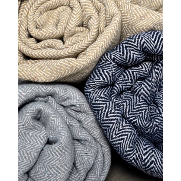 Chevron Ποτηρόπανο Carpe Diem 55x65cm One Size (55x65cm) Γκρι απαλό