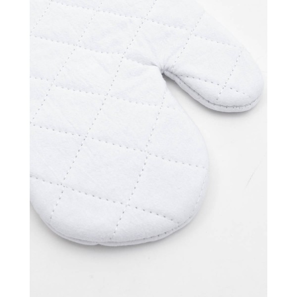 Πετροπλυμένο γάντι κουζίνας, Stonewashed 17x28cm Άσπρο