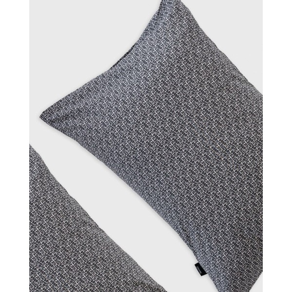 Βαμβακερό Εμπριμέ Ζεύγος Μαξιλαροθήκες Carnosa σε 2 Αποχρώσεις 50x70cm 50x70cm Μαύρο