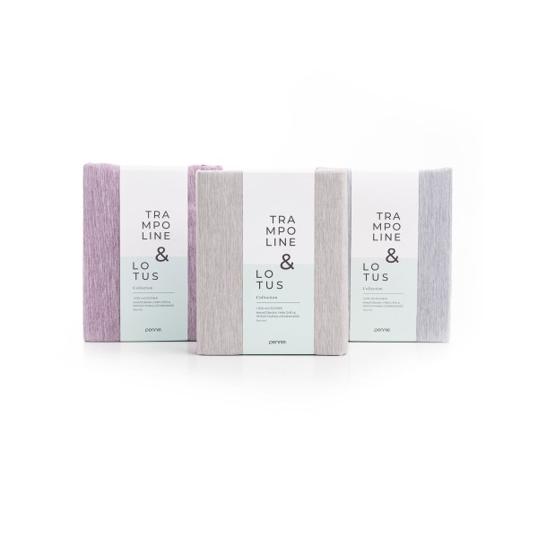 Microsilk Παπλωματοθήκη Διπλής Όψης Lotus Trampoline σε 3 Αποχρώσεις Μονή (160x240cm) Μελιτζανί