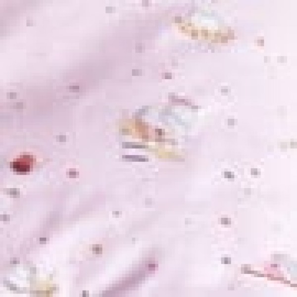 Βαμβακερή Παιδική Επριμέ Μαξιλαροθήκη Cherry Hippo σε 2 Αποχρώσεις 50x70cm 50x70cm Ροζ