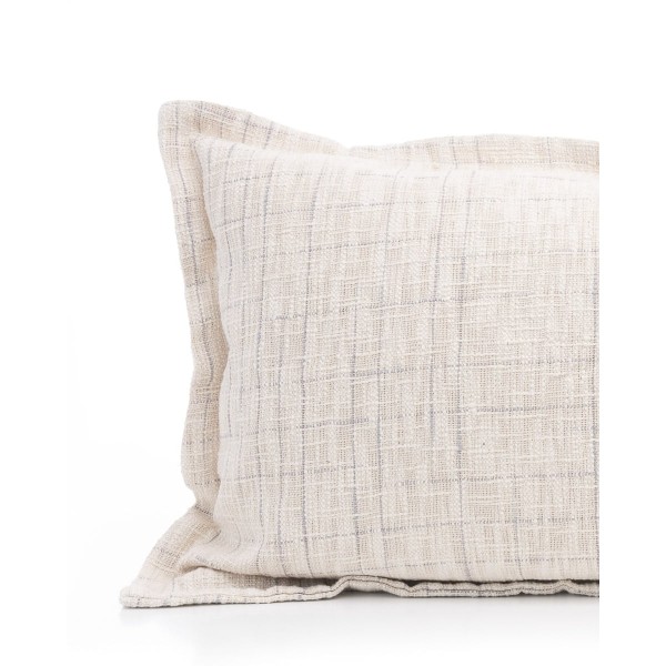 Βαμβακερή Μονόχρωμη Oxford Μαξιλαροθήκη Καναπέ Δαπέδου Abelin σε 2 Αποχρώσεις 60x60 3cm Γκρι