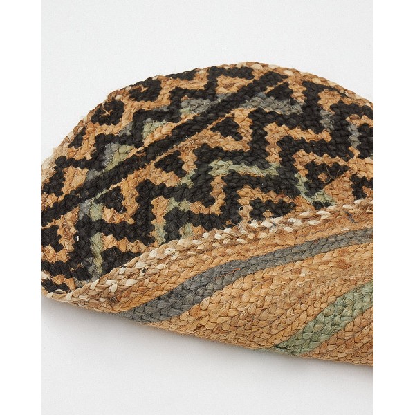 Ψάθα Πλεκτό Οικολογικό Οβάλ Χαλί Γιούτας Gimlet Design 1 50x80cm 50x80cm Μπεζ