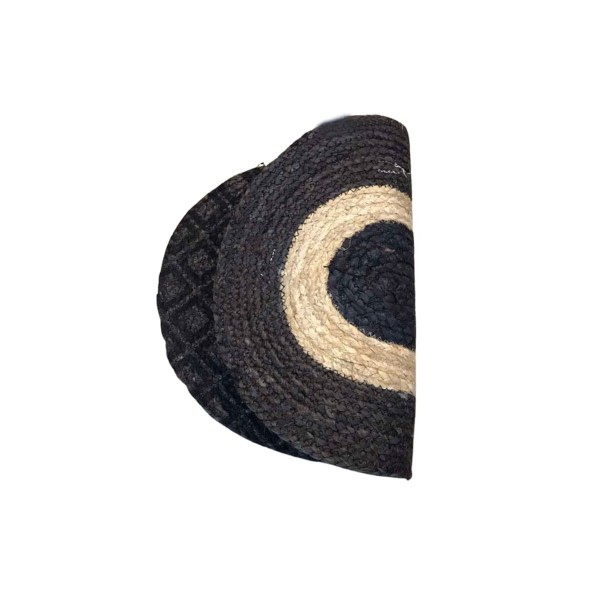 Ψάθα Πλεκτό Οικολογικό Οβάλ Χαλί Γιούτας Gimlet Design 5 40x60cm 40x60cm Μπεζ