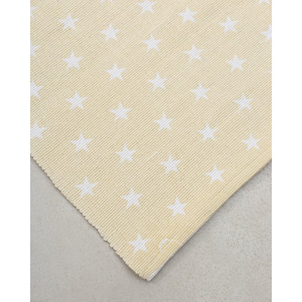 Χαλάκι Salerno με σχέδιο αστεράκια 65x220cm Μπεζ