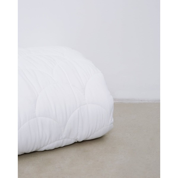 Μονόχρωμο Κουβερλί Microfiber Sandy Μονή (160x240cm) Άσπρο