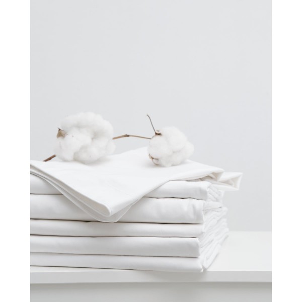 Flat σεντόνι Pallas Υπέρδιπλη (220x270cm) Άσπρο