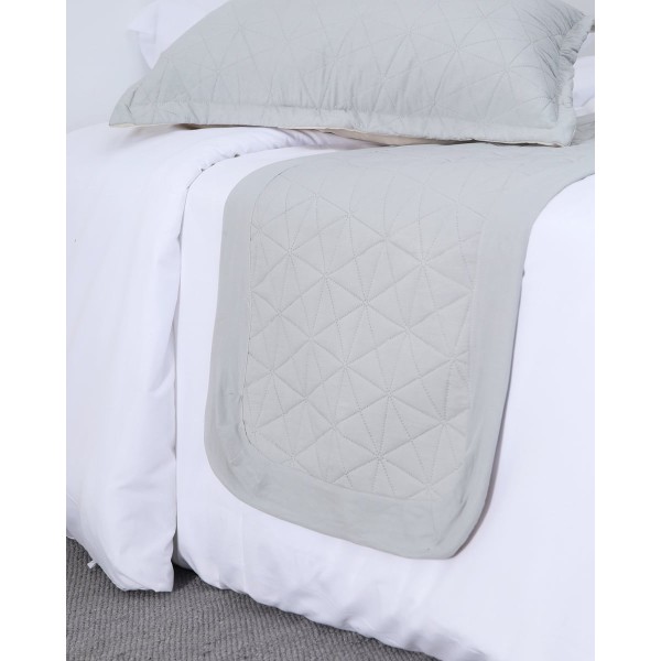 Microsilk Καπιτονέ Δίχρωμη Τραβέρσα με Φραμπαλά Horizon 5 αποχρώσεις Τραβέρσα | 60x170cm Σοκολά