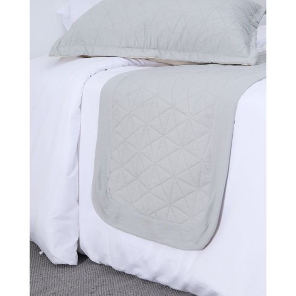 Microsilk Καπιτονέ Δίχρωμη Τραβέρσα με Φραμπαλά Horizon 5 αποχρώσεις Τραβέρσα | 60X240cm Σοκολά