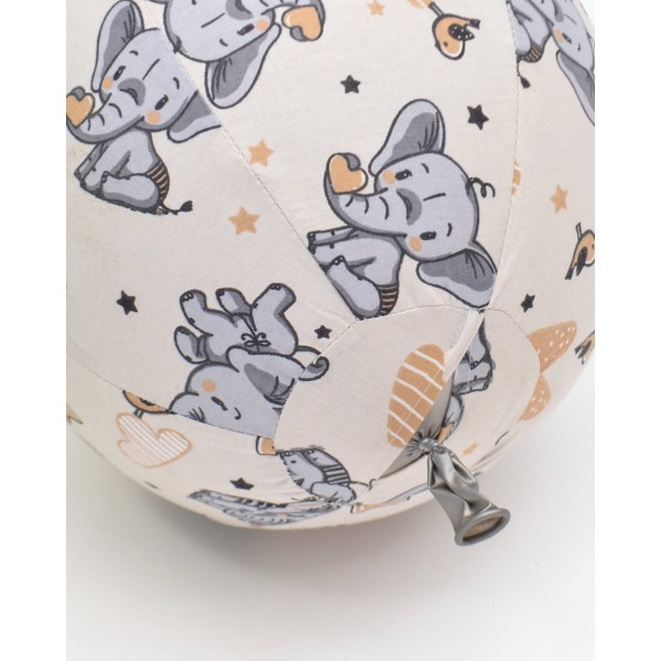 Βαμβακερή Θήκη Μπαλονόμπαλας Elephants & Balloons σε 4 Αποχρώσεις One Size (26cm) Μπεζ