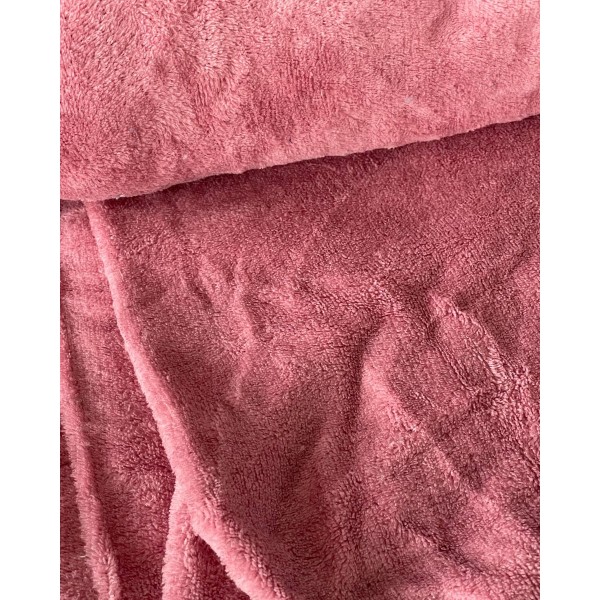 Βελουτέ Κουβέρτα Fleece Μετρίου Πάχους Arctic Καναπέ (127x152cm) Σάπιο Μήλο