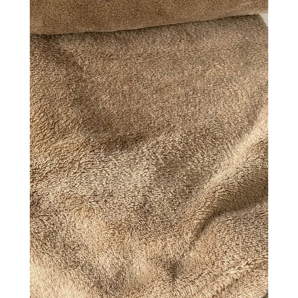 Βελουτέ Κουβέρτα Fleece Μετρίου Πάχους Arctic Υπέρδιπλη (220x240cm) Μόκα