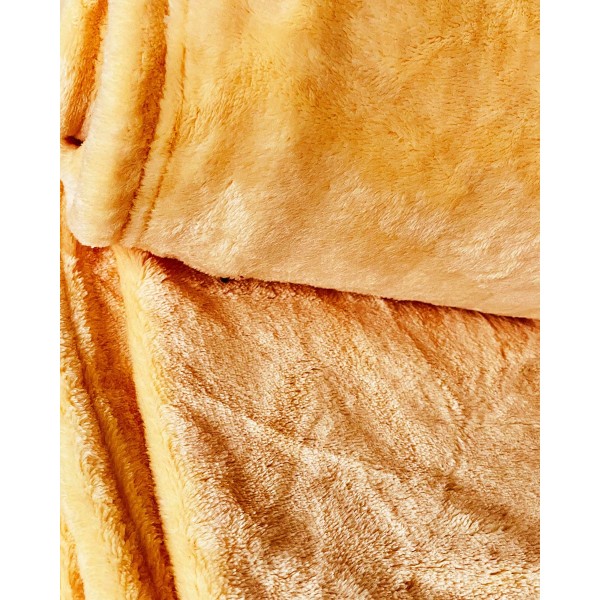 Βελουτέ Κουβέρτα Fleece Μετρίου Πάχους Arctic Υπέρδιπλη (220x240cm) Κροκί