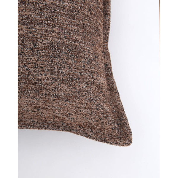 Σενίλ Oxford Διακοσμητική Μαξιλαροθήκη Net σε 8 Αποχρώσεις 40x40 2cm Σοκολά