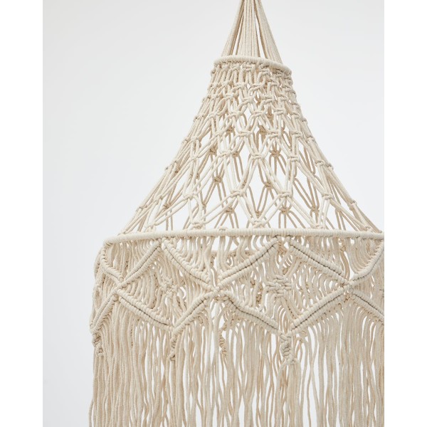 Boho Διακοσμητικό Οροφής Macrame με Κρόσσια Milo 40x61x10cm Natural