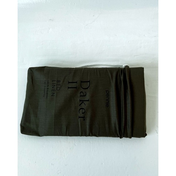 Βαμβακερό Πανωσέντονο Daker II Super Υπέρδιπλη (240x273cm) Χακί