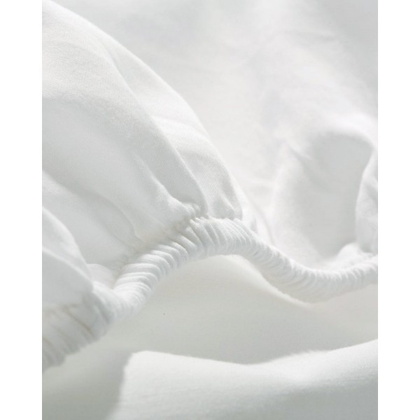 Σεντόνι με λάστιχο Peak Διπλή | 140x200 37cm Άσπρο