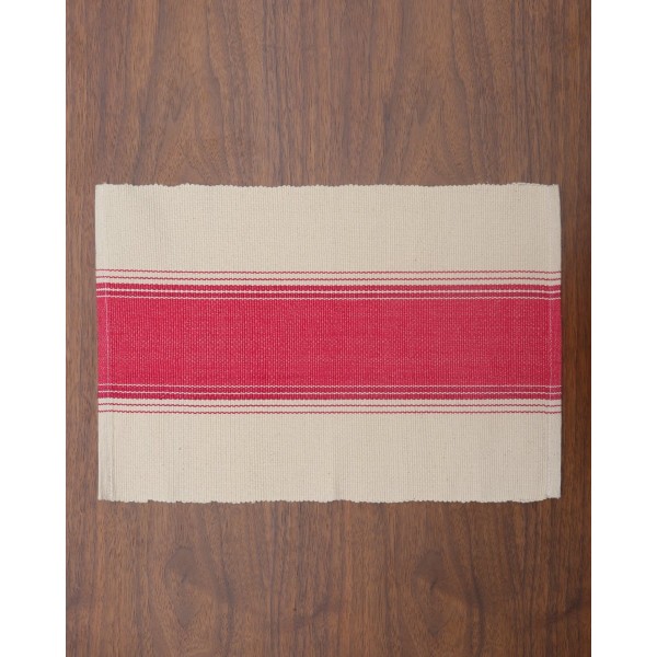 Σουπλά Brunch με ριγέ σχέδιο 30x42cm Φούξια