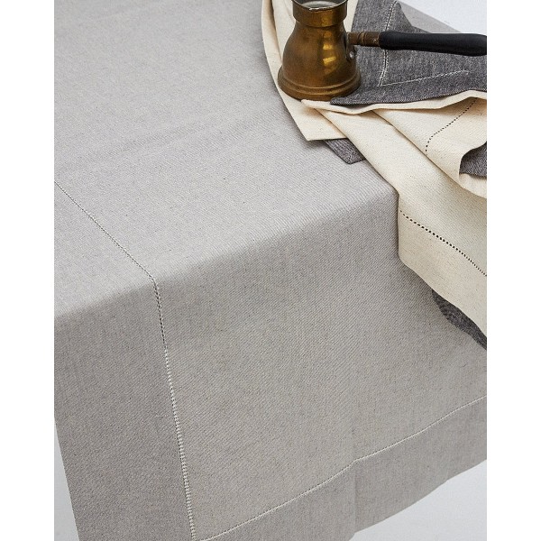 Μονόχρωμη Τραβέρσα Runner με Αζούρ & Γαλλική Γωνία Amadora 50x150cm Τραβέρσα (50x150cm) Γκρι