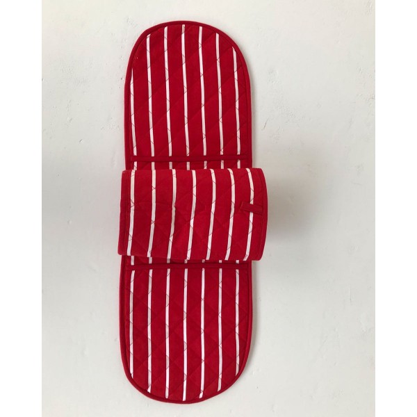 Ριγέ Γάντι Κουζίνας Stripes 20x87cm One Size (20x87cm) Κόκκινο