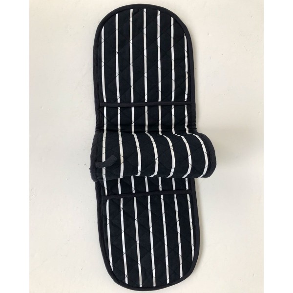 Ριγέ Γάντι Κουζίνας Stripes 20x87cm One Size (20x87cm) Μπλε