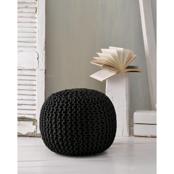 MAYO - ΜΑΞΙΛΑΡΙ ΠΟΥΦ ΜΑΥΡΟ 55X55X45