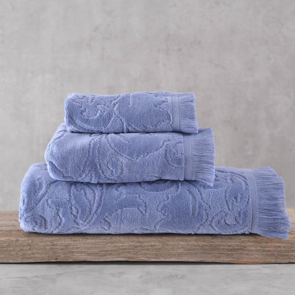 SIENNA new - ΠΕΤΣΕΤΑ 100% ΒΑΜΒΑΚΙ ΖΑΚΑΡ ΒΕΛΟΥΤΕ ΚΡΟΣΣΙ ΜΠΛΕ ΧΕΡΙΩΝ (30X50)