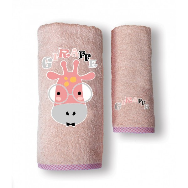 ΣΕΤ ΠΕΤΣΕΤΕΣ 2 ΤΕΜΑΧΙΩΝ BEBE KENTHMA-GIRAFFE PINK