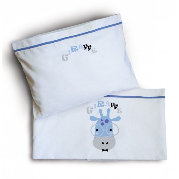 ΣΕΤ ΣΕΝΤΟΝΙΑ BEBE ΚΕΝΤHMA 120X160-GIRAFFE BLUE