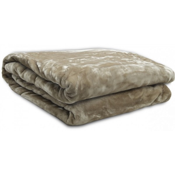 ΚΟΥΒΕΡΤΑ ΜΟΝΗ  VELOUR 160X220  TYROL BEIGE