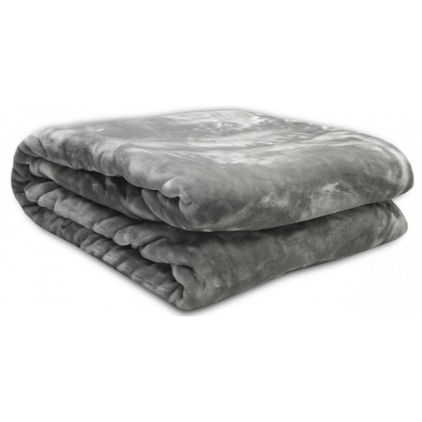 ΚΟΥΒΕΡΤΑ ΜΟΝΗ VELOUR 160X220  TYROL GREY