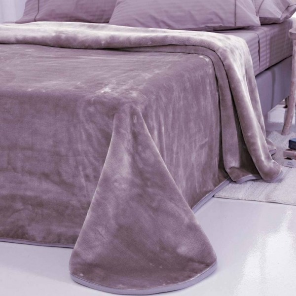 ΚΟΥΒΕΡΤΑ ΜΟΝΗ VELOUR 160X220  TYROL DUSTY