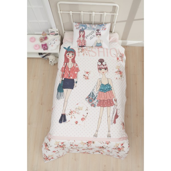 Σετ Σεντόνια Μονά με Λάστιχο 100x200+25 Φάσιον