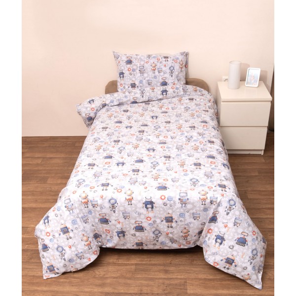 Σετ Σεντόνια Λίκνου 80x100 Ρομπότ