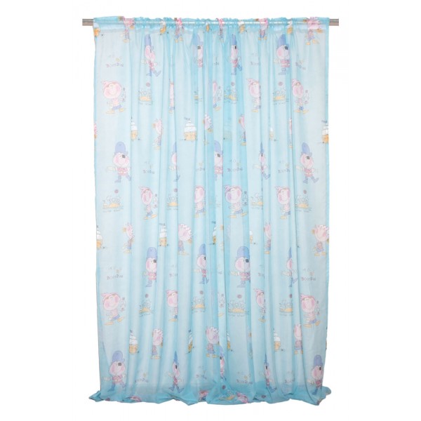 Κουρτίνα με Τρέσα 280x270 Κουρσάροι Τουρκουάζ