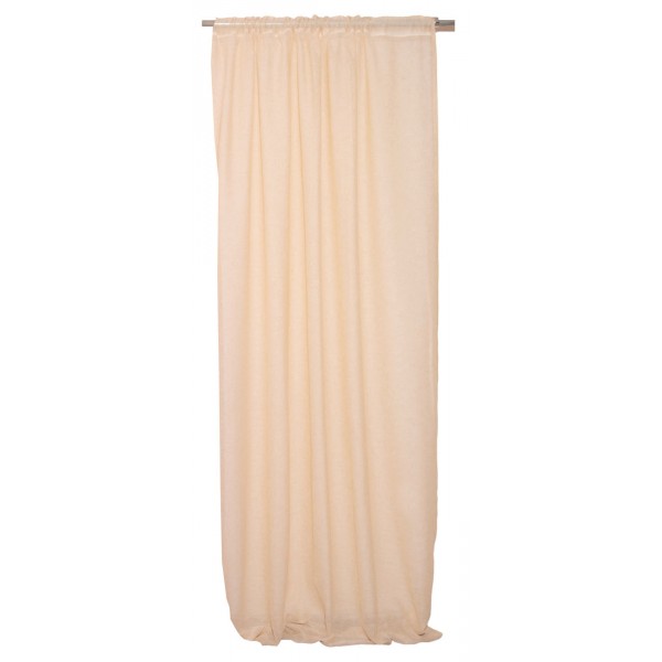Κουρτίνα με Τρέσα 140x270 9290 Μπεζ