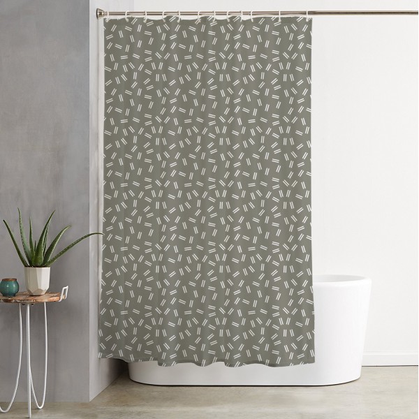 Κουρτίνα Μπάνιου 180x180 Κρουζ Γκρι