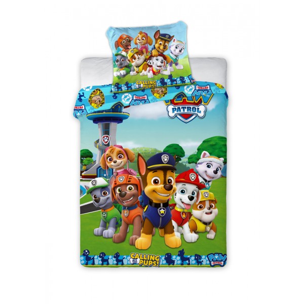 Σετ Παπλωματοθήκη 2 Όψεων Κούνιας 100x135 Paw Patrol 60