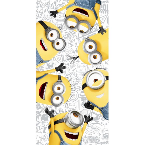 Πετσέτα Σώματος Βελουτέ 70x140 Minions 47