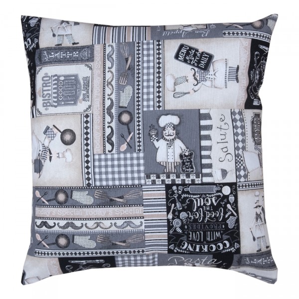 Μαξιλάρι Διακοσμητικό 45x45 Σεφ Γκρι