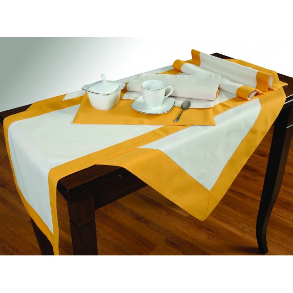 Σετ 2 Τεμ Ράνερ 40x150 590 Κίτρινο/Εκρού